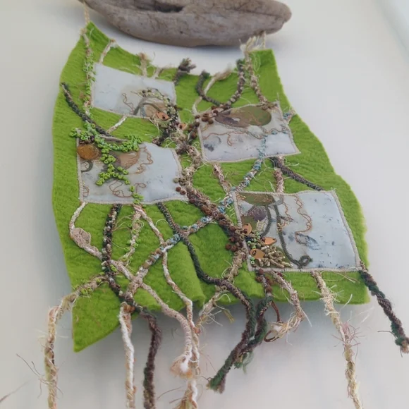 Fiber Art Wall Hanging - Picture 4 of 7